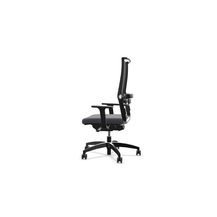 DAUPHIN Lordo Flex Fauteuil de bureau piovant (Gris, Noir)