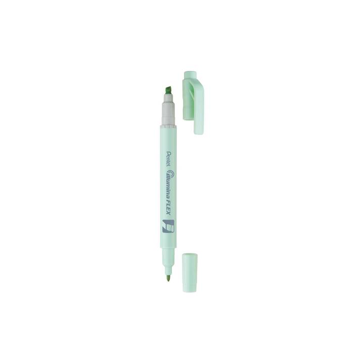 PENTEL Evidenziatore Illumina Flex (Verde, 1 pezzo)