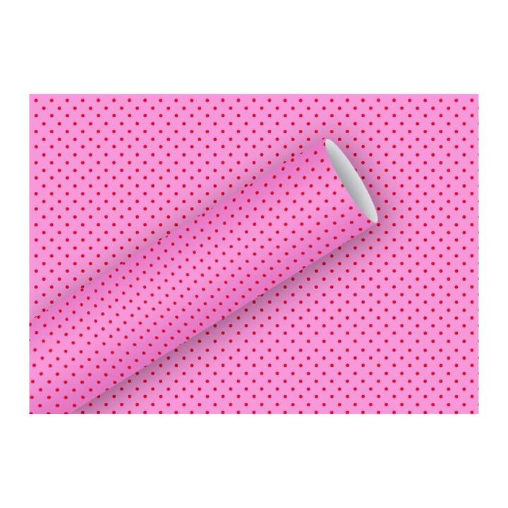 BRAUN + COMPANY Papier cadeau Lulu (Pink, Rose, Pointé)