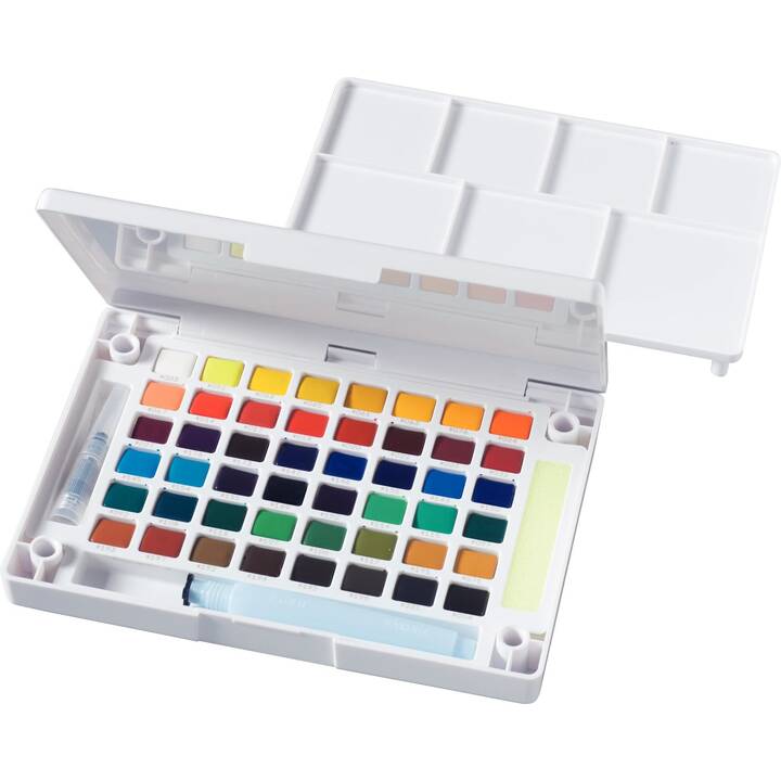 TALENS Aquarellfarbe Koi Pocket Field Sketch Box Set (48 Stück, Mehrfarbig)