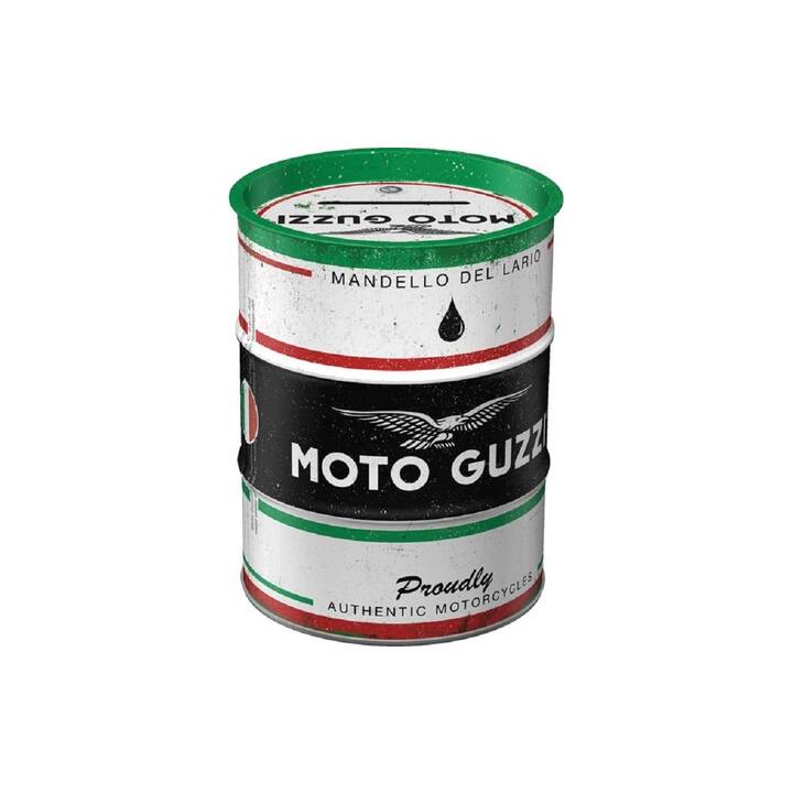 NOSTALGIC ART Tirelire Moto Guzzi (Noir, Blanc, Multicolore)