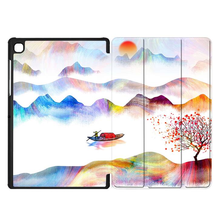 EG cover per Samsung Galaxy Tab A7 Lite 8.7" (2021) - bianco - pittura di paesaggi