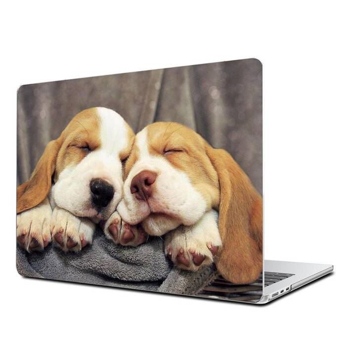 EG Coque rigide (MacBook Air 13" M3 2024, Chiens, Brun)