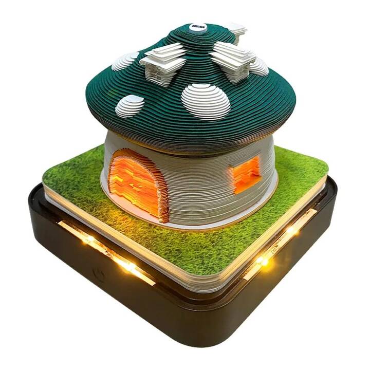 EG Bloc mémo 3D - vert - champignon