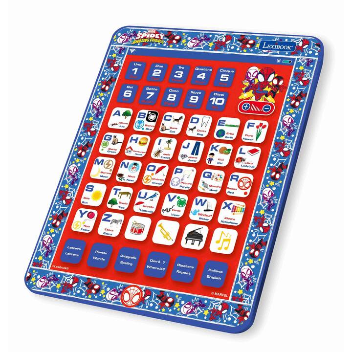 LEXIBOOK Tablet per bambini Spidey Amazing Friends (IT, EN)