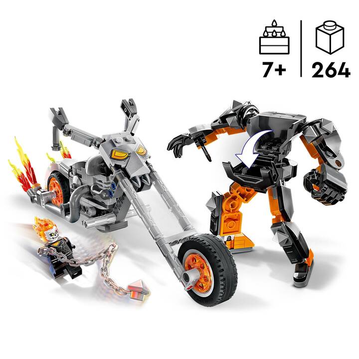 LEGO Marvel Super Heroes Mech e Moto di Ghost Rider (76245)