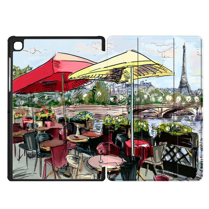 EG coque pour Samsung Galaxy Tab A7 Lite 8.7" (2021) - bleu - peinture paris