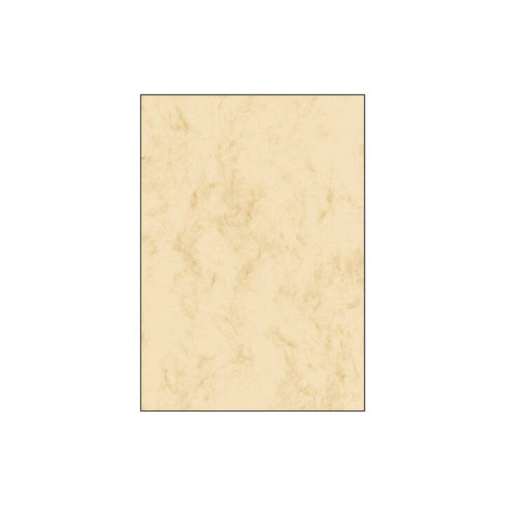 SIGEL Cartes à motifs (Universel, A4, Beige)