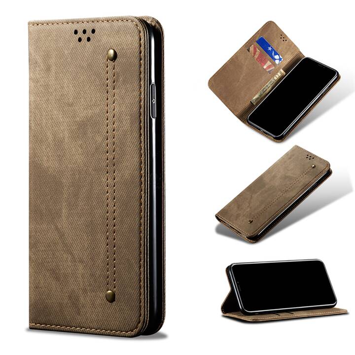 EG Mornrise custodia a portafoglio per Xiaomi Mi Note 10 lite 6.47 "(2020) - marrone