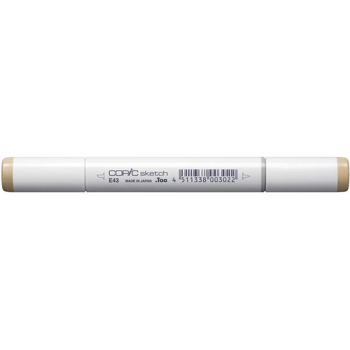 COPIC Grafikmarker Sketch E43 Dull Ivory (Braun, 1 Stück)