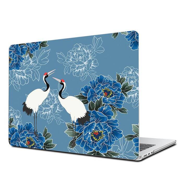 EG Coque rigide (Macbook Air 15" M3 2024, Oiseaux, Bleu)