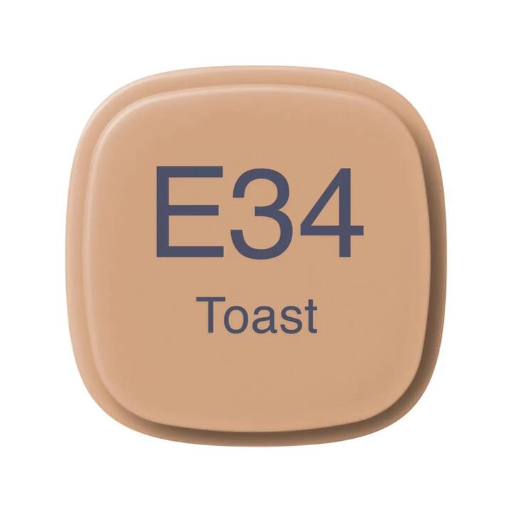 COPIC Marqueur de graphique Classic E34 Toast (Brun, 1 pièce)