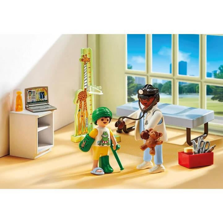 PLAYMOBIL Action Heroes Kinderarzt mit Teddybär (71619)