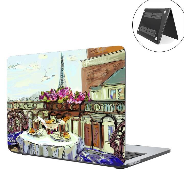 EG coque pour MacBook Air 13" (puce Apple M1) (2020) - multicolore - ville
