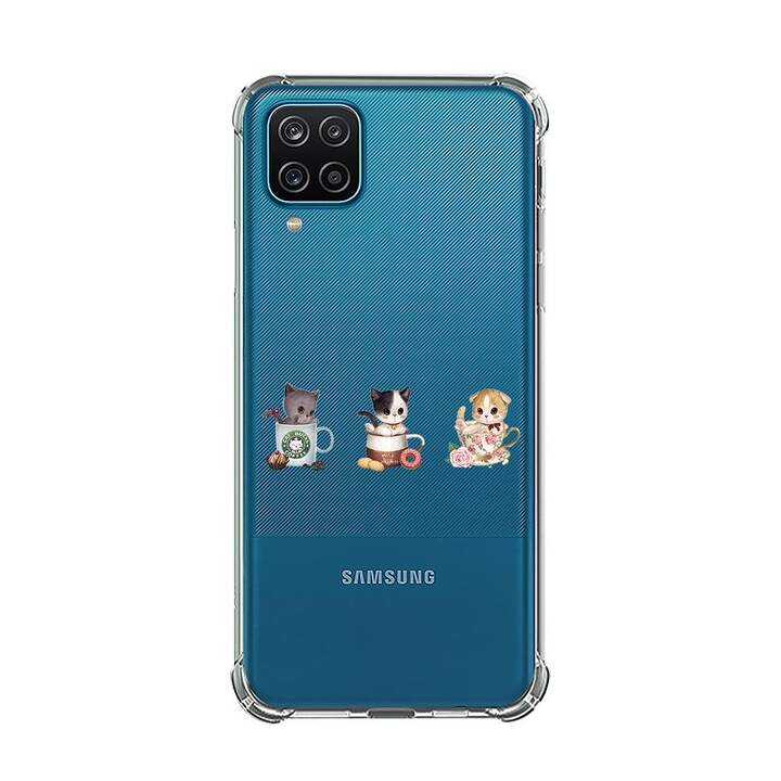 EG Backcover (Galaxy A22 4G, Gatti, Transparente)