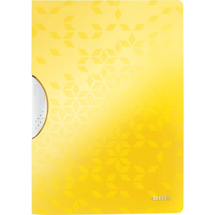 LEITZ Cartellina con clip WOW ColorClip (Giallo, A4, 1 pezzo)