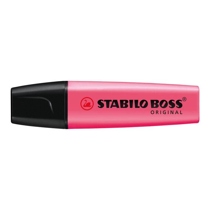 STABILO Textmarker Boss Original (Pink, Gelb, Orange, Grün, 4 Stück)