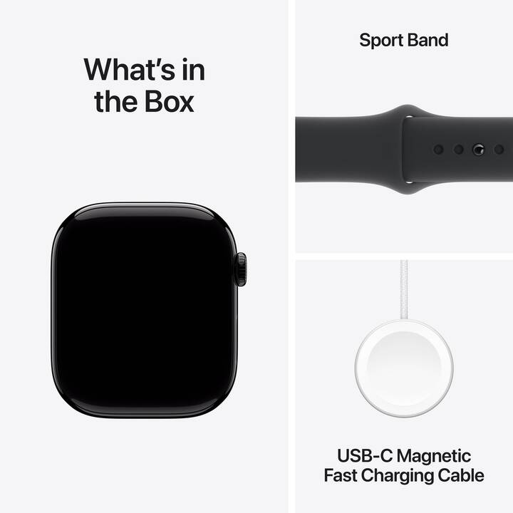 APPLE Watch Series 10 GPS (46 mm, Aluminium, S/M)