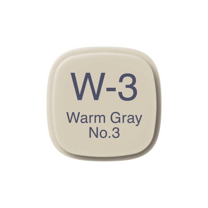 COPIC Marqueur de graphique Classic W3 Warm Gray (Gris, 1 pièce)