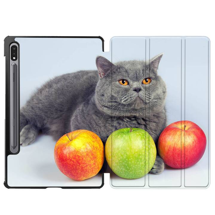 EG cover per Samsung Galaxy Tab S8 11" (2022) - grigio - gatti