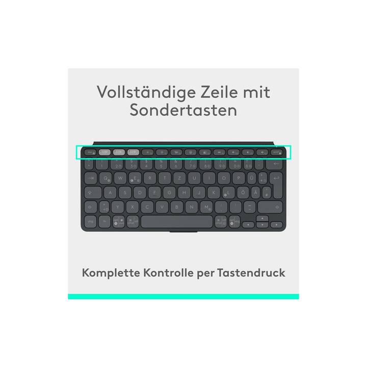 LOGITECH Keys-To-Go 2 (Bluetooth, Suisse, Sans fil)