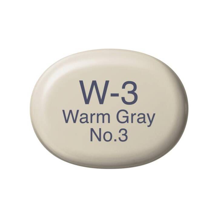 COPIC Marqueur de graphique  Sketch  W-3 Warm Grey No.3 (Gris, 1 pièce)