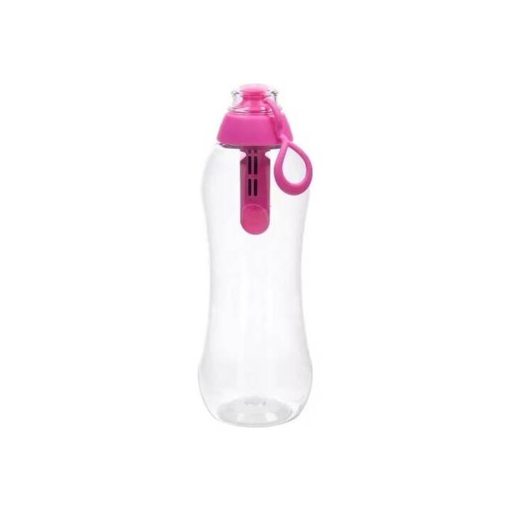 DAFI Bottiglia con filtro integrato (0.7 l, Transparente, Pink)