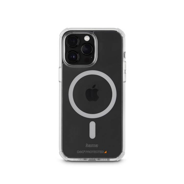 HAMA Backcover MagSafe Extreme Protect (iPhone 14 Pro, Ohne Motiv, Transparent)