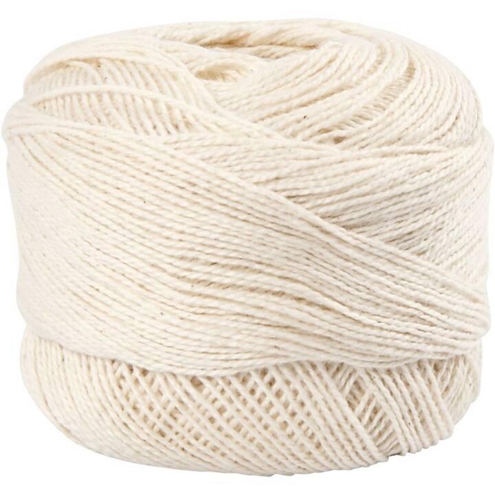 CREATIV COMPANY Wolle (20 g, Beige, Weiss)