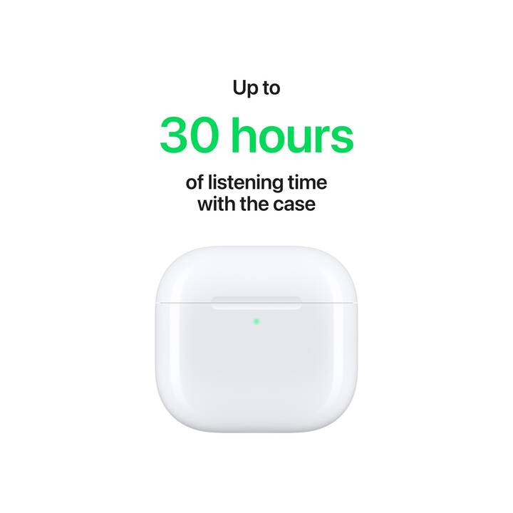 APPLE AirPods 4 (Bluetooth 5.3, Blanc)