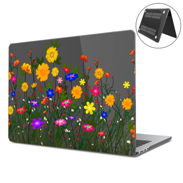 EG Hardcase (Macbook Air 15" M2 2023, Blumen, Transparent)