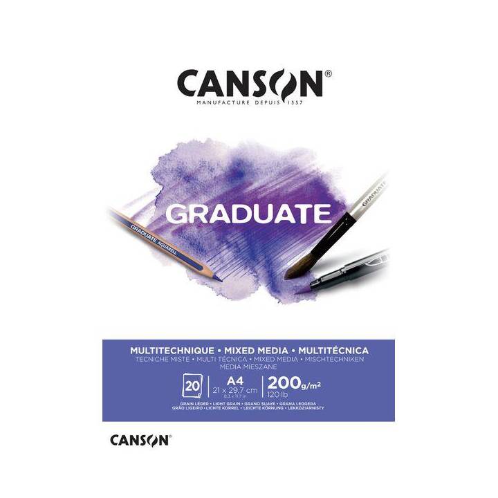 CANSON Papier pour peinture Graduate Mixed Media (A3)