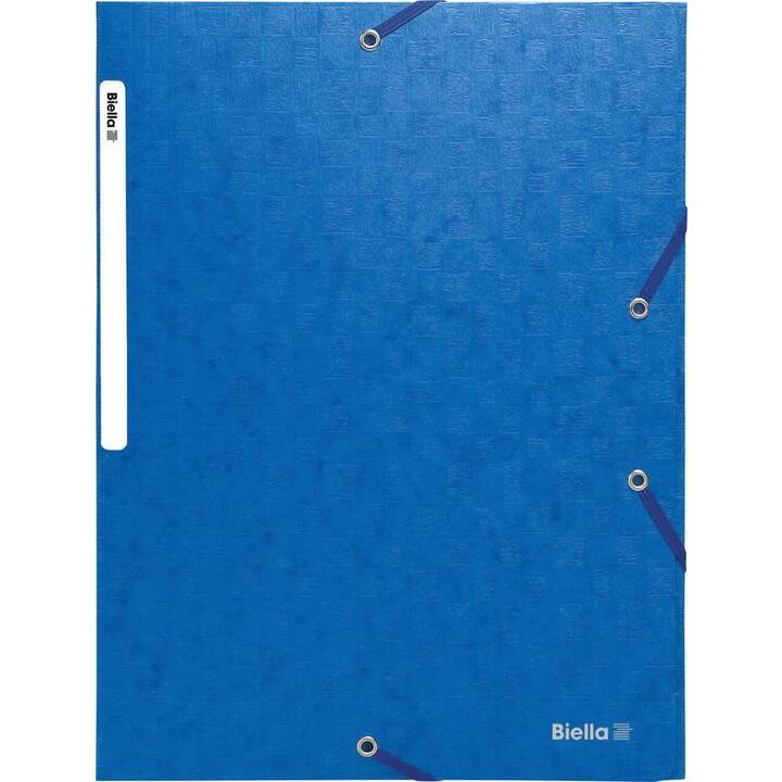 BIELLA Cartellina con elastico (Blu, A4, 1 pezzo)