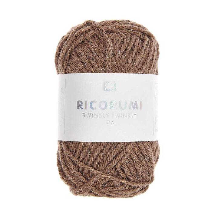 RICO DESIGN Wolle Ricorumi Twinkly Twinkly  (25 g, Braun)