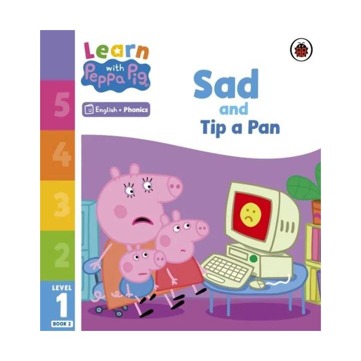 Learn with Peppa Phonics Level 1 Book 2 - Sad and Tip a Pan (Phonics Reader)