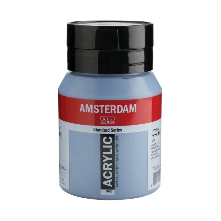 TALENS Acrylfarbe Amsterdam (500 ml, Grau, Blau)
