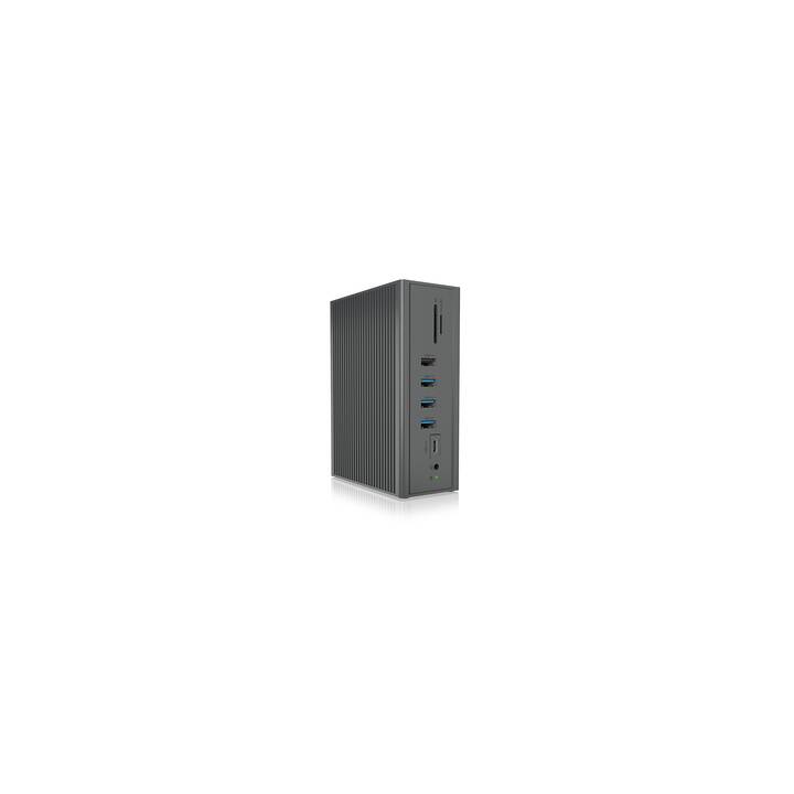 ICY BOX B-DK2262AC (7 Ports, RJ-45, VGA, USB de type A)