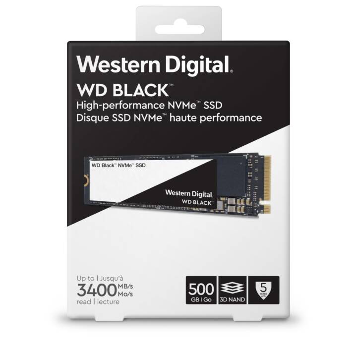 WESTERN DIGITAL SSD WD (PCI Express, 500 GB, Nero)