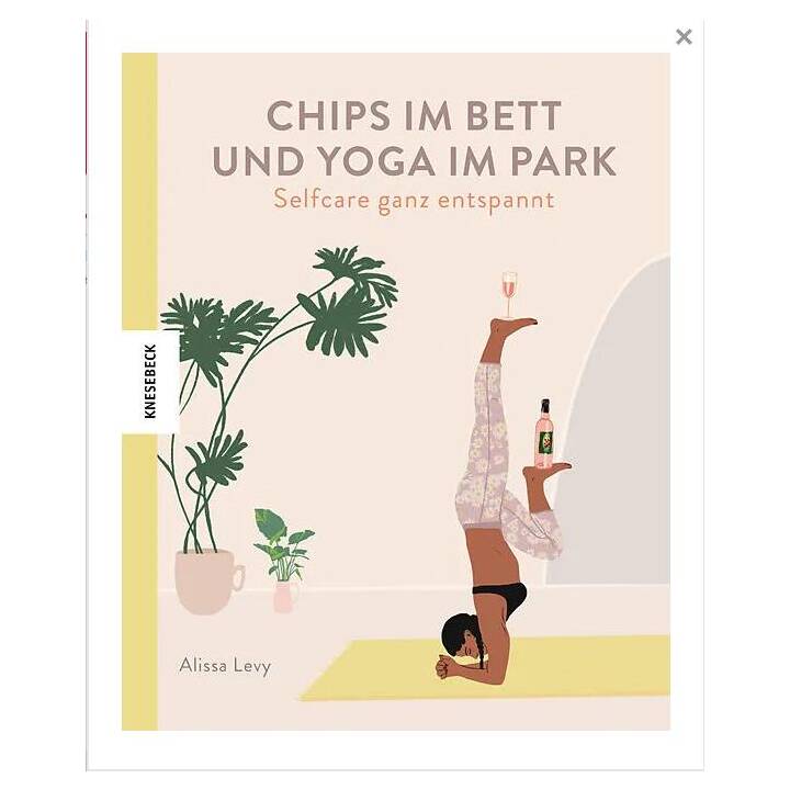 KNESEBECK Carnets  Chips im Bett und Yoga im Park (17 cm x 21 cm, En blanc)