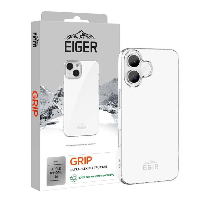 EIGER Backcover Grip (iPhone 16, Transparent)