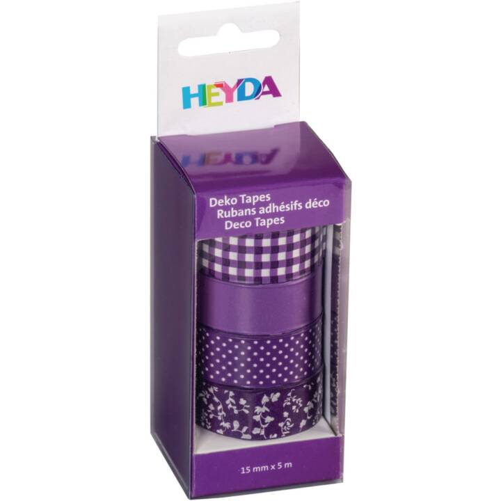 HEYDA Washi Tape Set (Violett, 5 m)