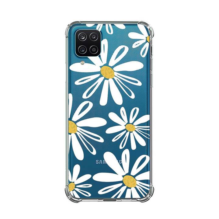 EG Backcover (Galaxy A22 4G, Blumen, Transparent)