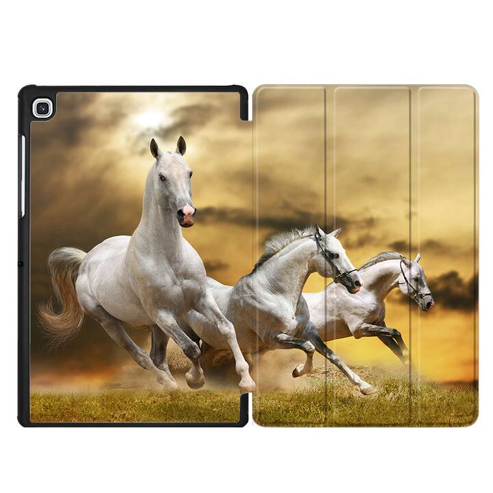 EG Hülle für Samsung Galaxy Tab A7 10.4" (2020) - Weiß - Pferd