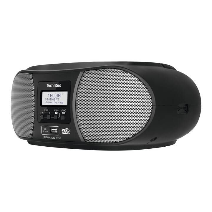 TECHNISAT 1990 Boombox (Gris, Noir)