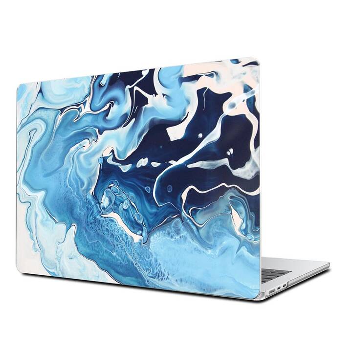 EG Coque rigide (Macbook Air 15" M2 2023, Marbre, Bleu)