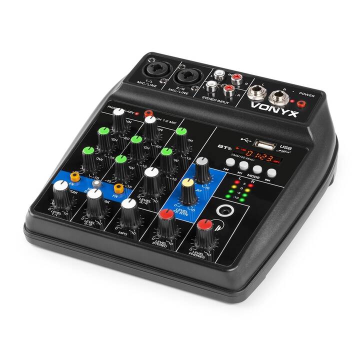 Vonyx VMM100 Table de mixage dj 4 canaux 