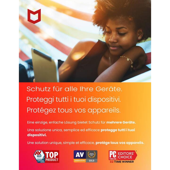 MCAFEE Total Protection (Licence annuelle, 5x, 12 Mois, Allemand)
