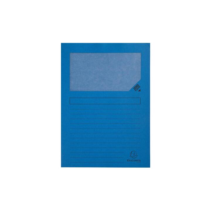 EXACOMPTA Cartellina trasparente Forever (Blu, Blu scuro, A4, 1 pezzo)