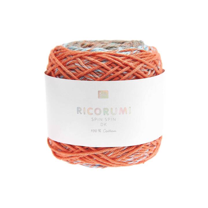RICO DESIGN Lana Ricorumi Spin (50 g, Blu chiaro, Blu, Rosso, Bianco, Turchese, Multicolore)