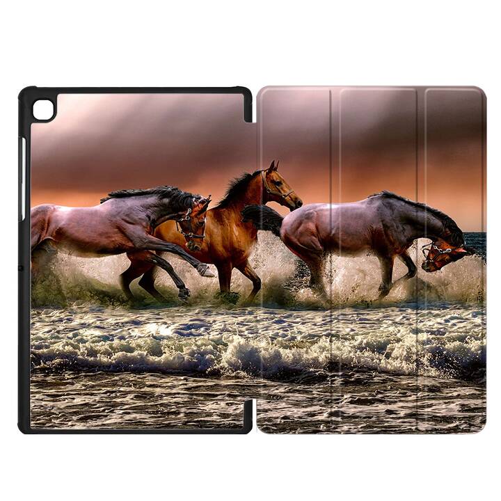 EG coque pour Samsung Galaxy Tab A7 Lite 8.7" (2021) - marron - cheval